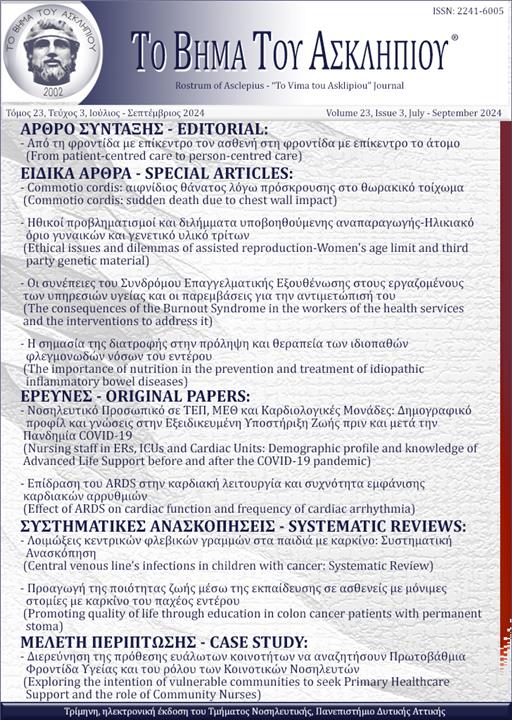 Rostrum of Asclepius Vol 23, No. 3 (2024): July - September 2024